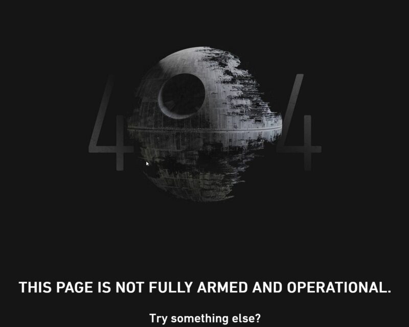 404エラー page starWars