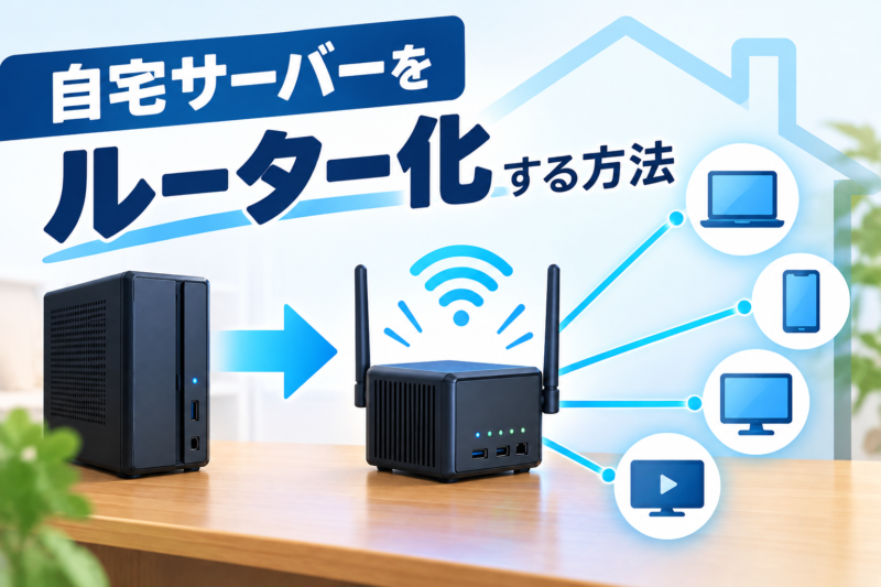 自宅サーバーをルーター化する方法